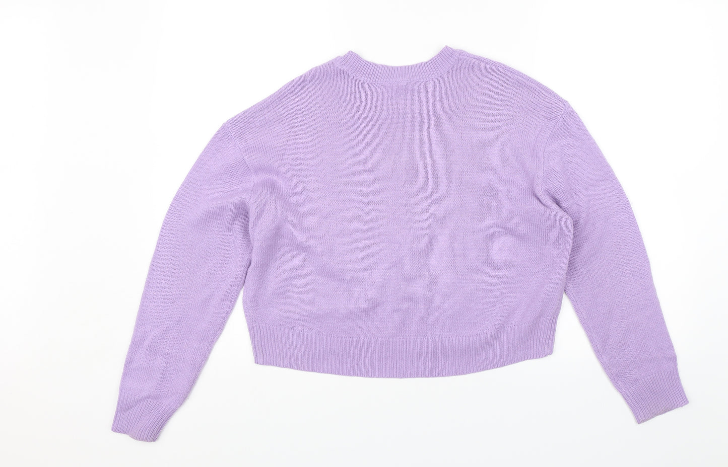 Divided Womens Purple   Pullover Jumper Size XS