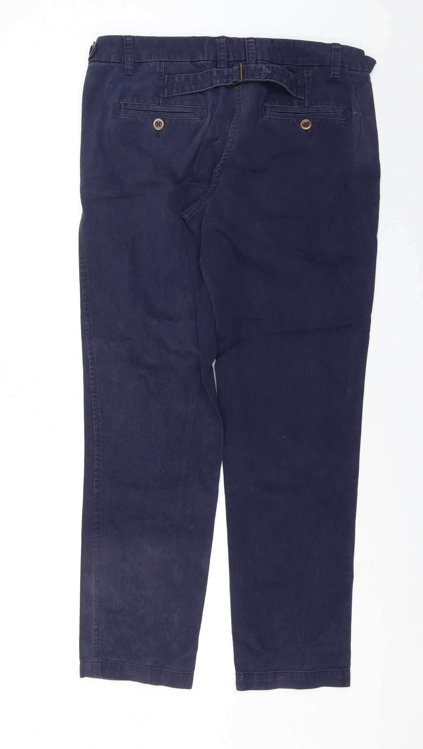 NEXT Womens Blue   Chino Trousers Size 12 L28 in