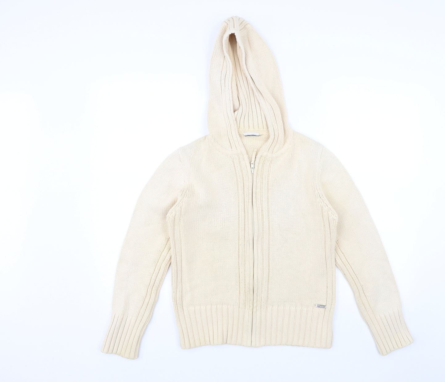 NEXT Womens Ivory   Full Zip Hoodie Size M