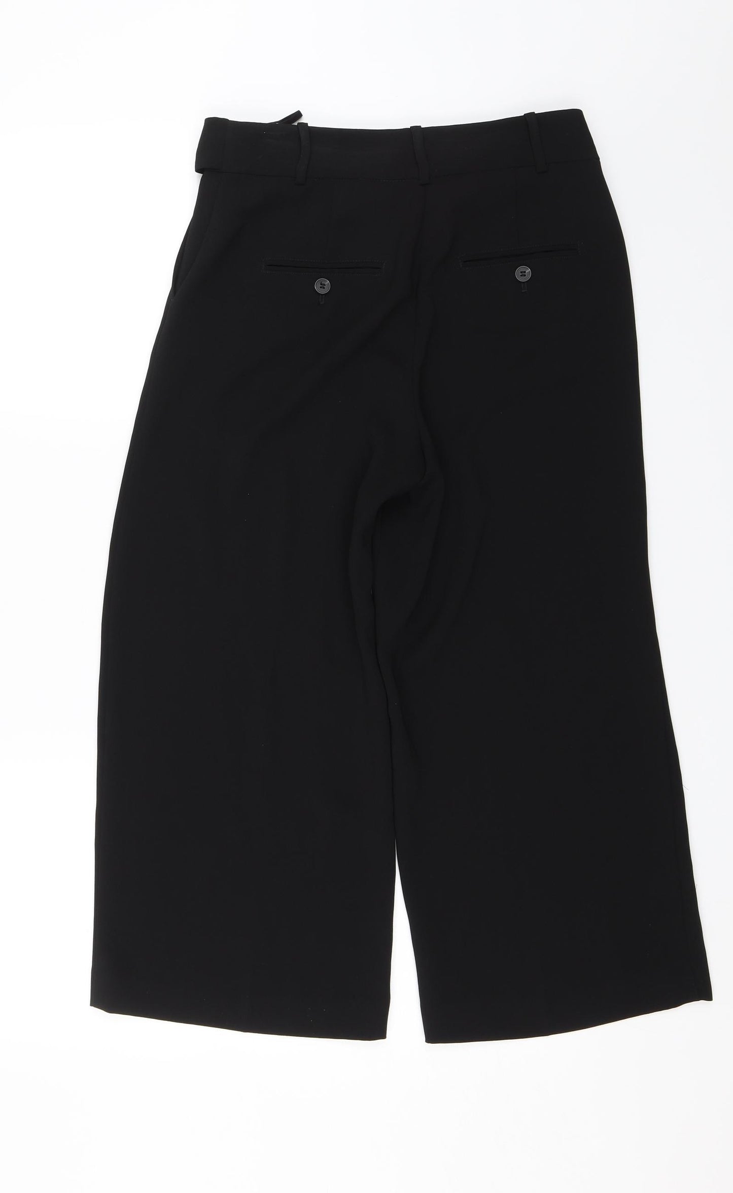 NEXT Womens Black   Trousers  Size 8 L20 in