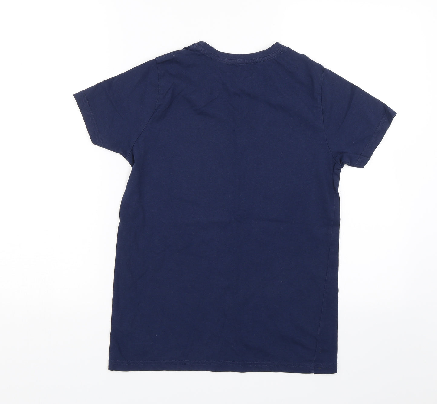Primark Boys Blue   Basic T-Shirt Size 11-12 Years  - Skull NYC Brooklyn