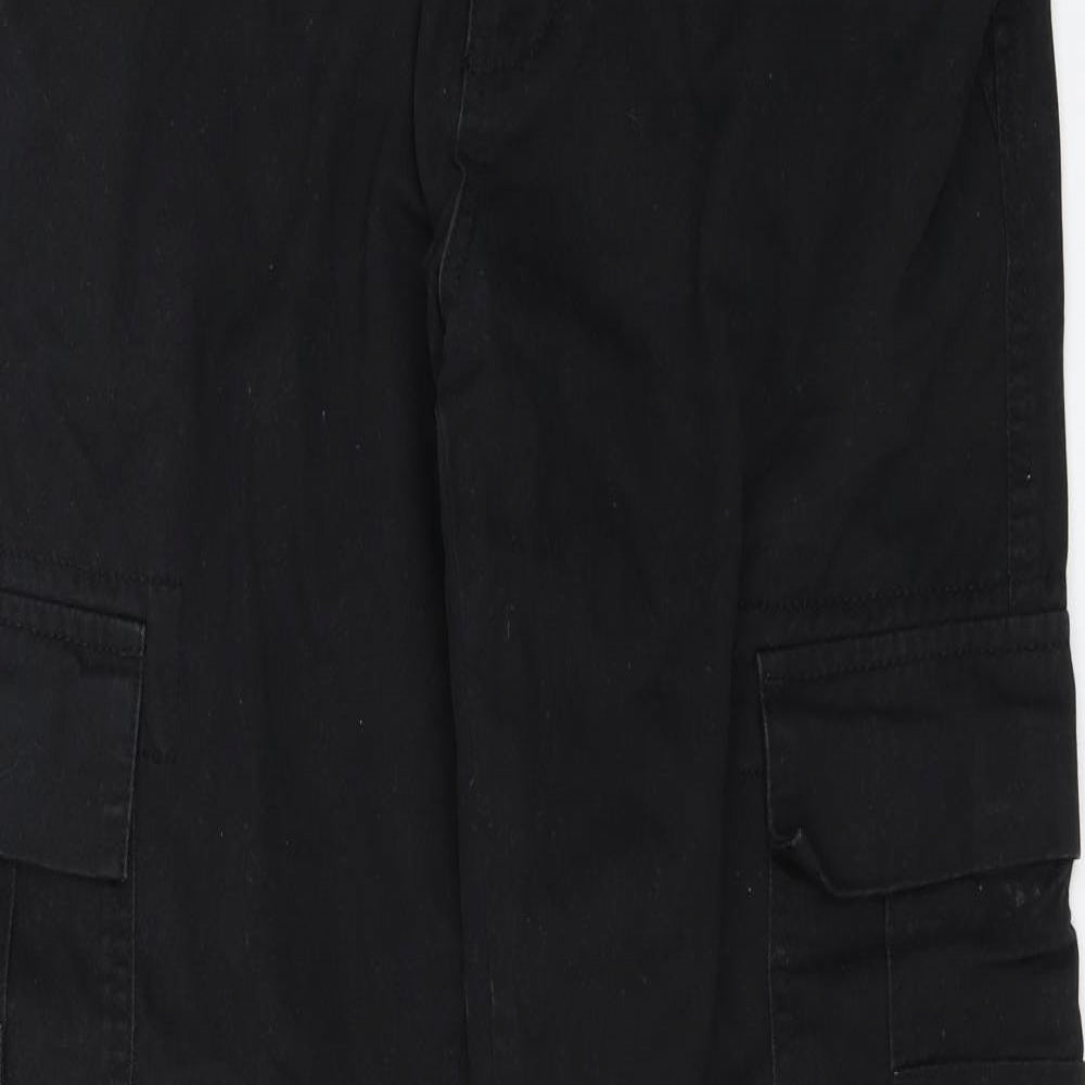 Easy Mens Black   Cargo Trousers Size 34 in L26 in