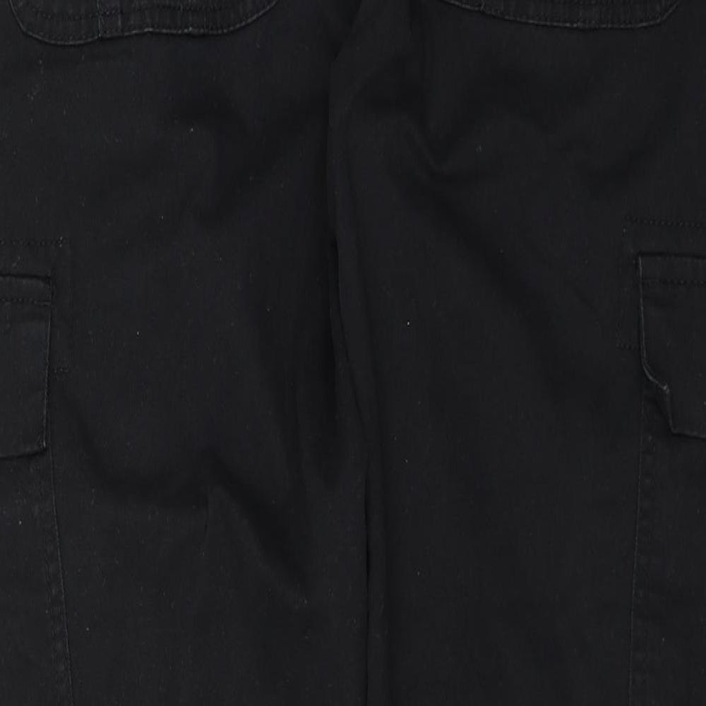 Easy Mens Black   Cargo Trousers Size 34 in L26 in