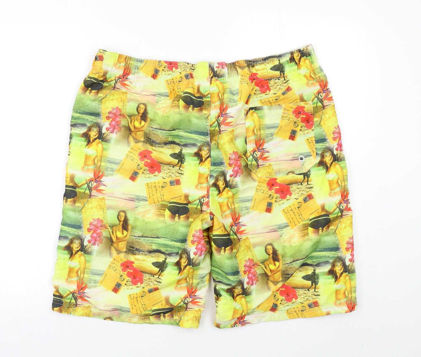 Cedar Wood State Mens Multicoloured Geometric  Bermuda Shorts Size L