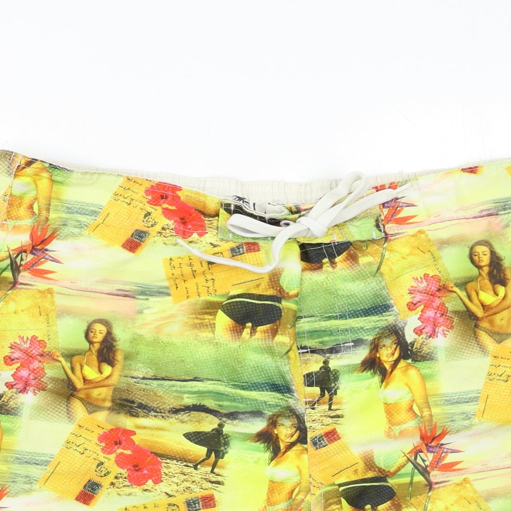 Cedar Wood State Mens Multicoloured Geometric  Bermuda Shorts Size L