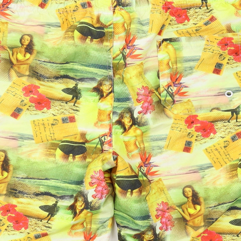 Cedar Wood State Mens Multicoloured Geometric  Bermuda Shorts Size L