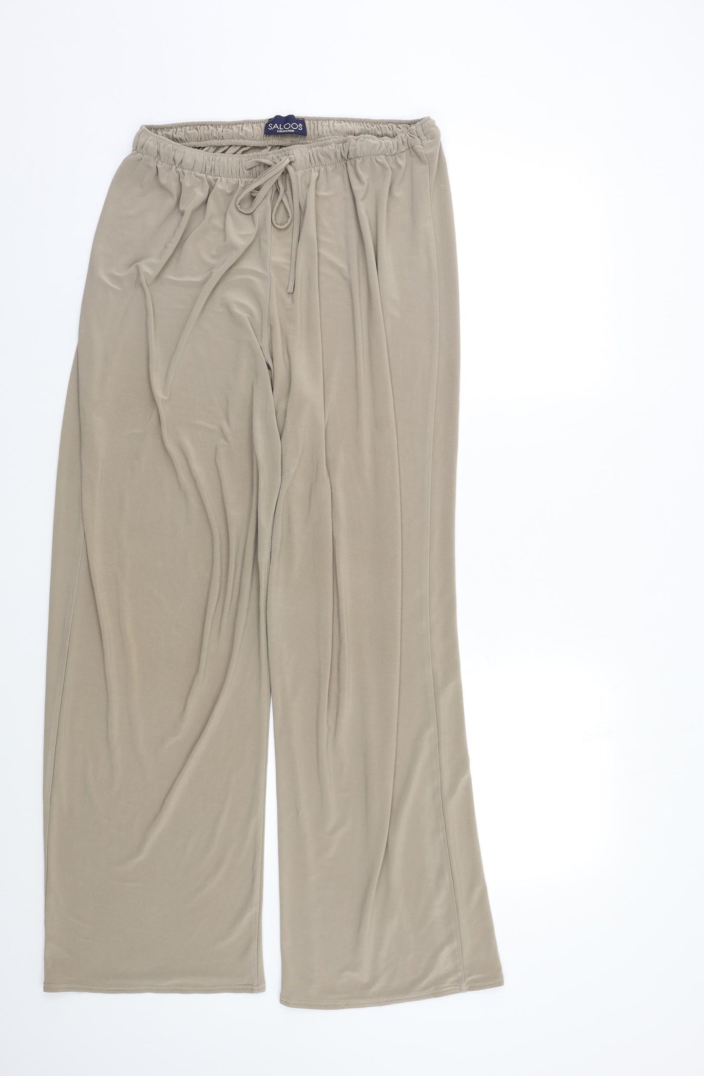Saloos Womens Beige   Trousers  Size XL L28 in