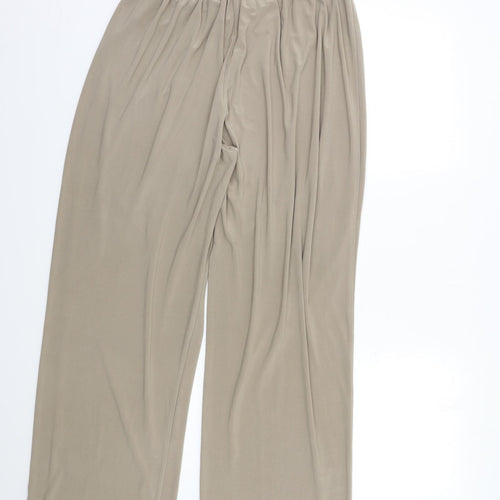 Saloos Womens Beige   Trousers  Size XL L28 in