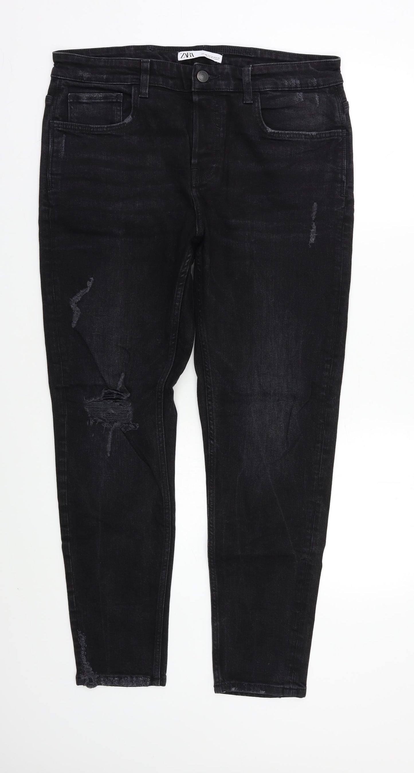 Zara Womens Black   Skinny Jeans Size 16 L29 in