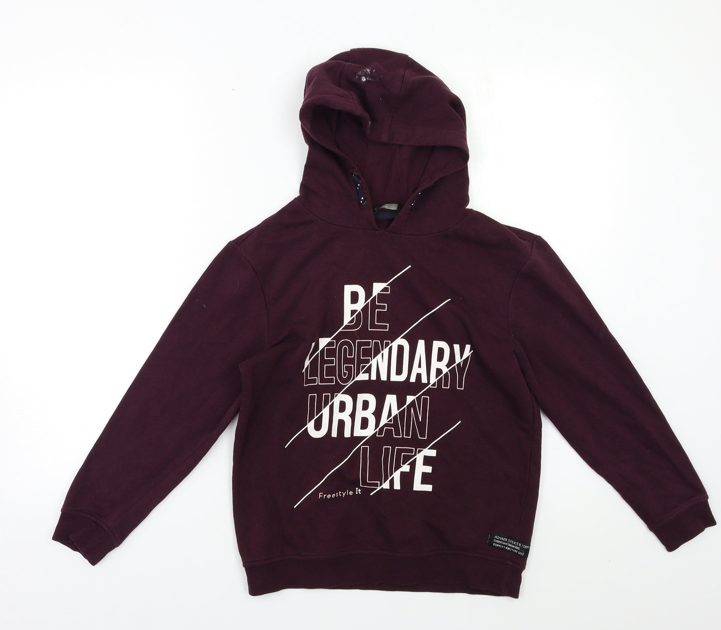 George Boys Purple   Pullover Hoodie Size 9-10 Years