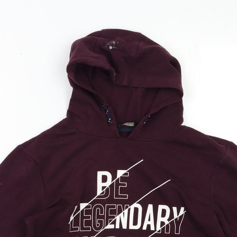 George Boys Purple   Pullover Hoodie Size 9-10 Years
