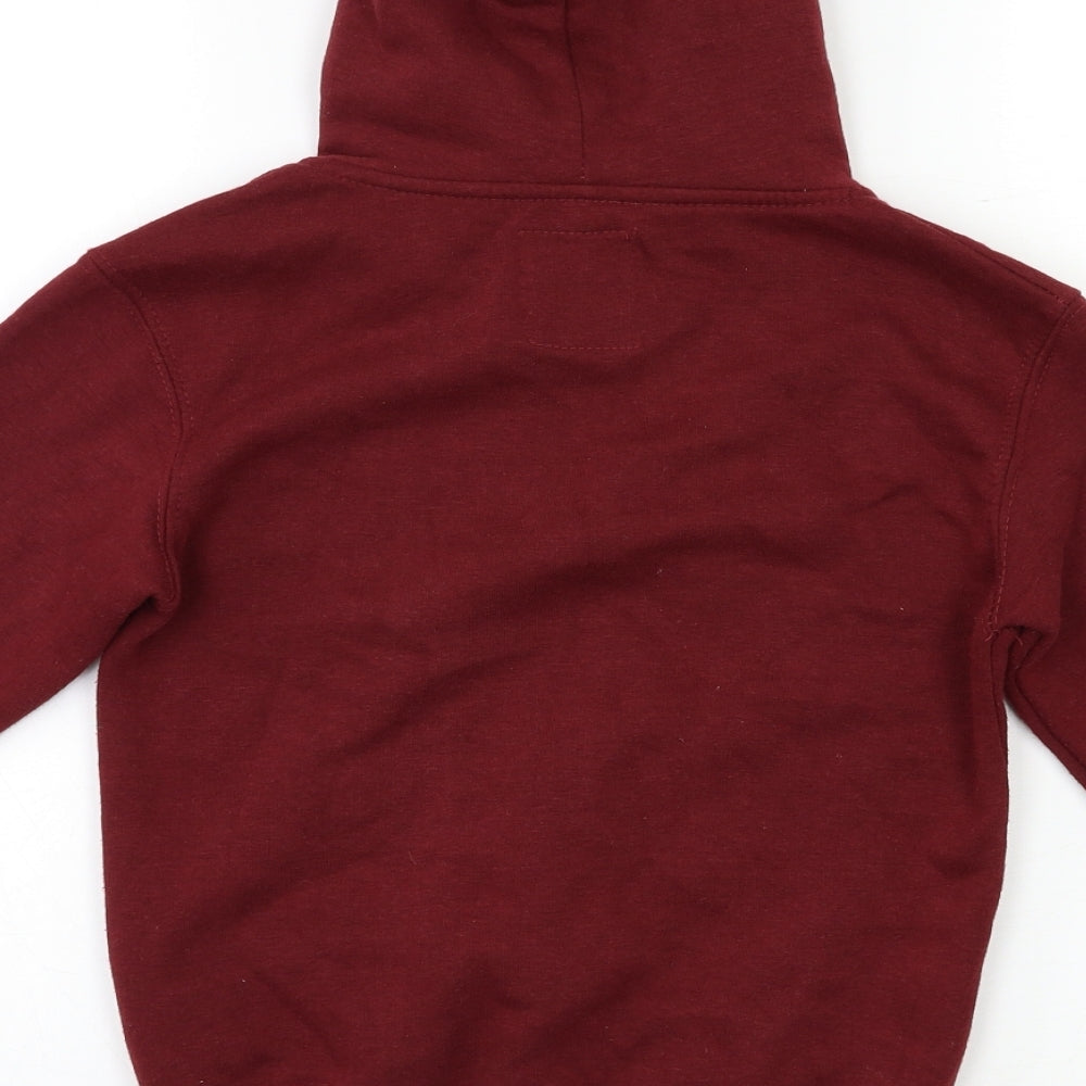 Malaika Girls Red   Full Zip Hoodie Size 7-8 Years