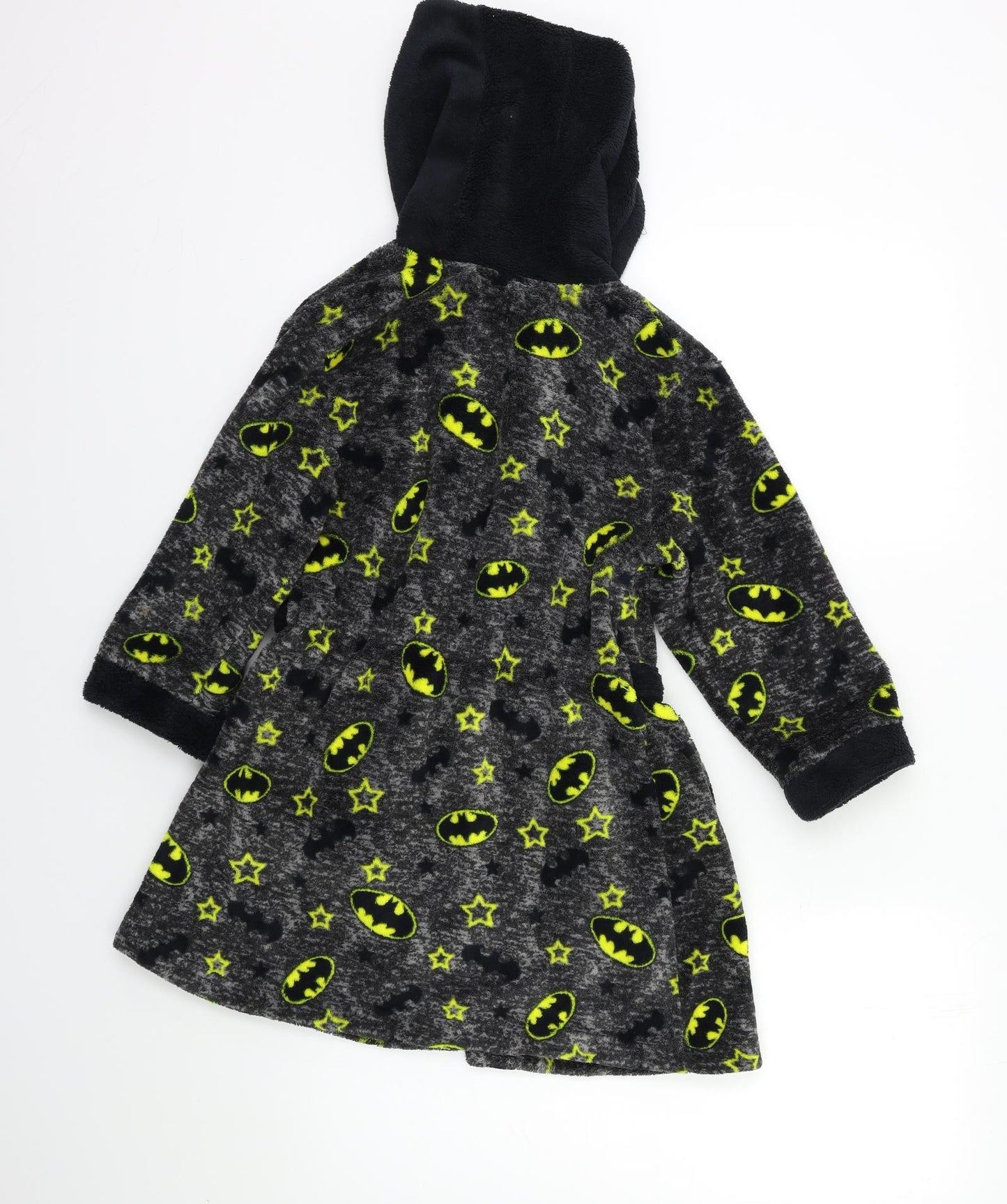 George Boys Grey Geometric   Robe Size 5-6 Years  - Batman