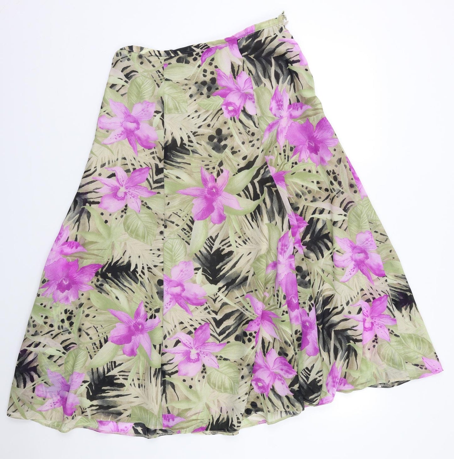 Alexon Womens Multicoloured Floral  Flare Skirt Size 14