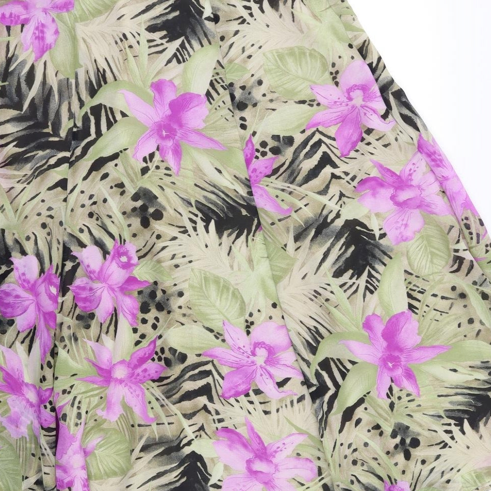 Alexon Womens Multicoloured Floral  Flare Skirt Size 14