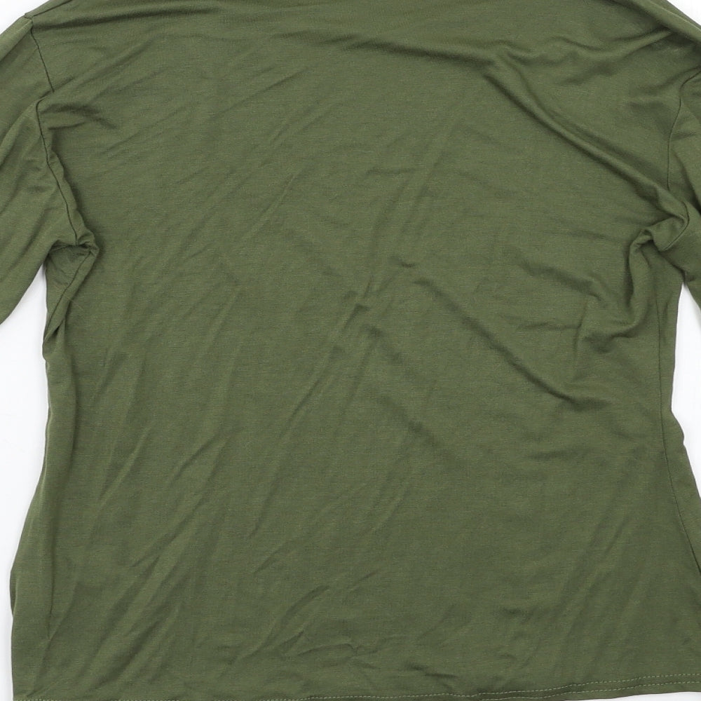 PRETTYLITTLETHING Womens Green   Basic T-Shirt Size 12