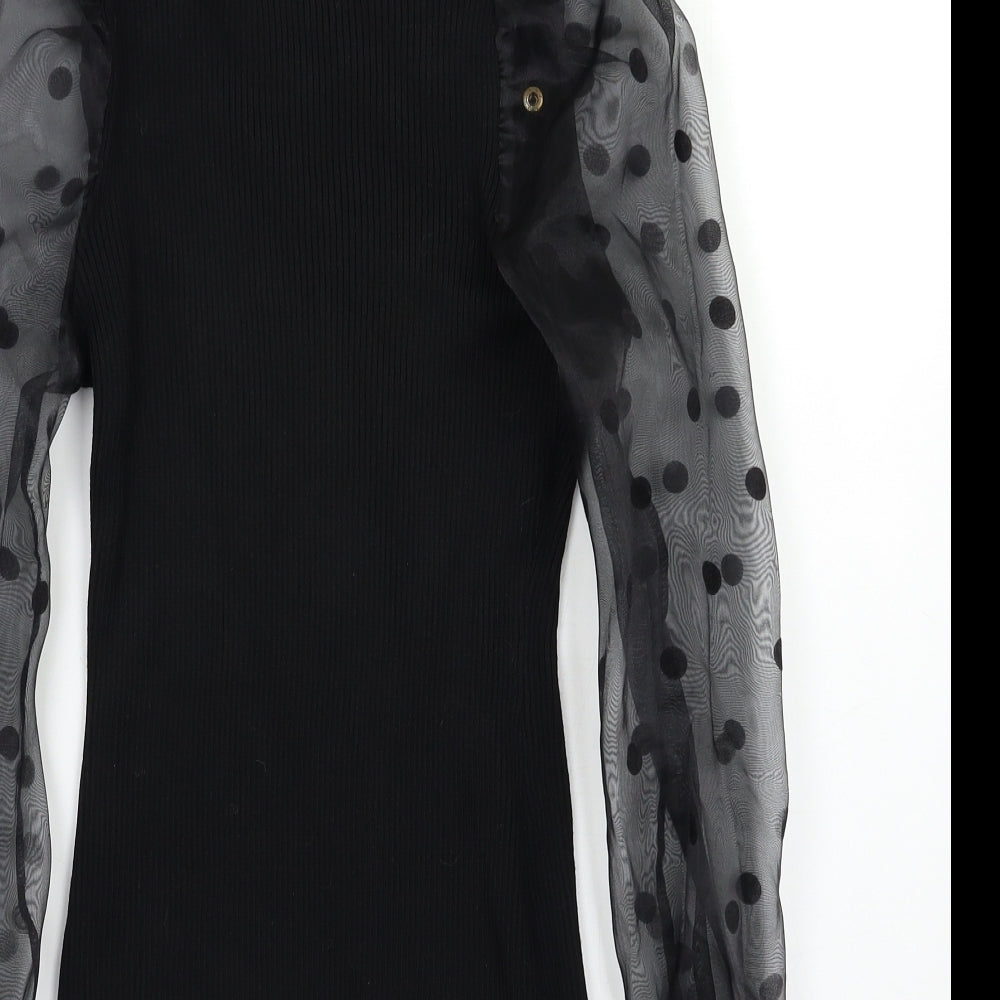 Giorgia Womens Black   Basic Blouse Size S