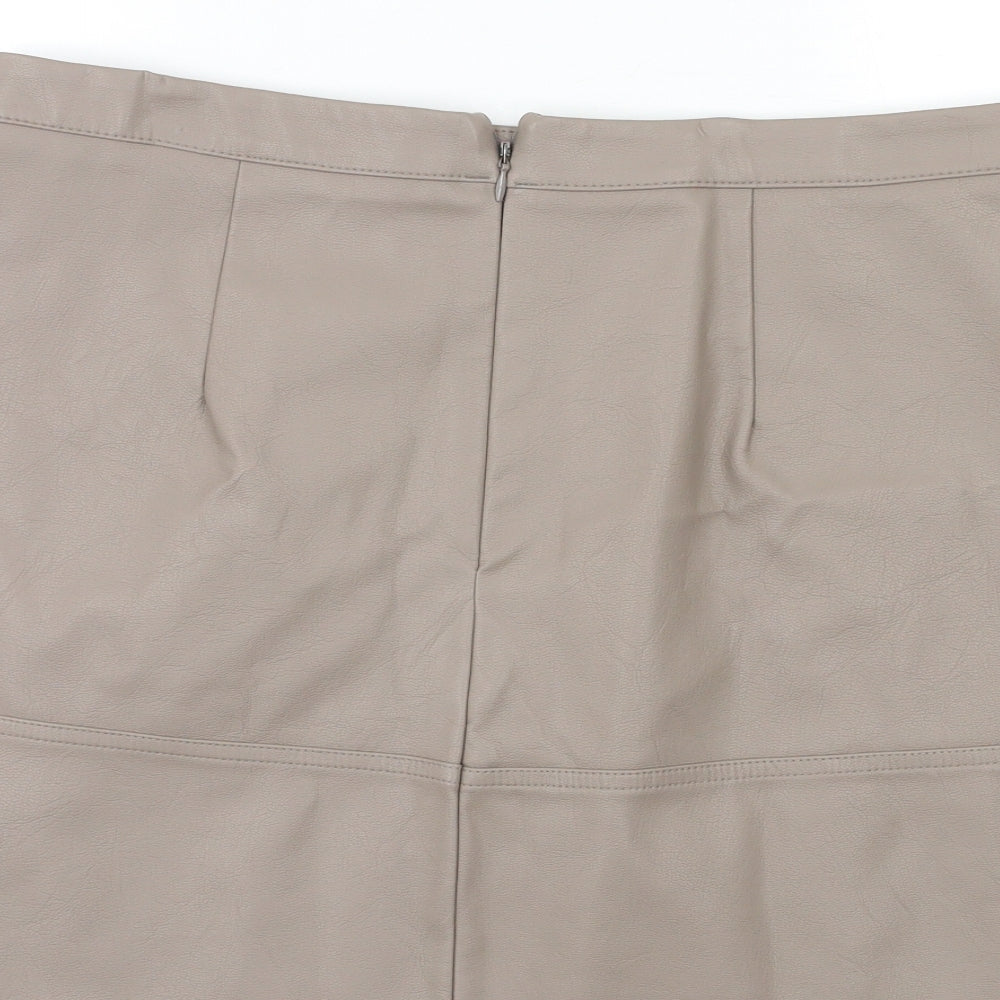 New Look Womens Beige   Mini Skirt Size 16
