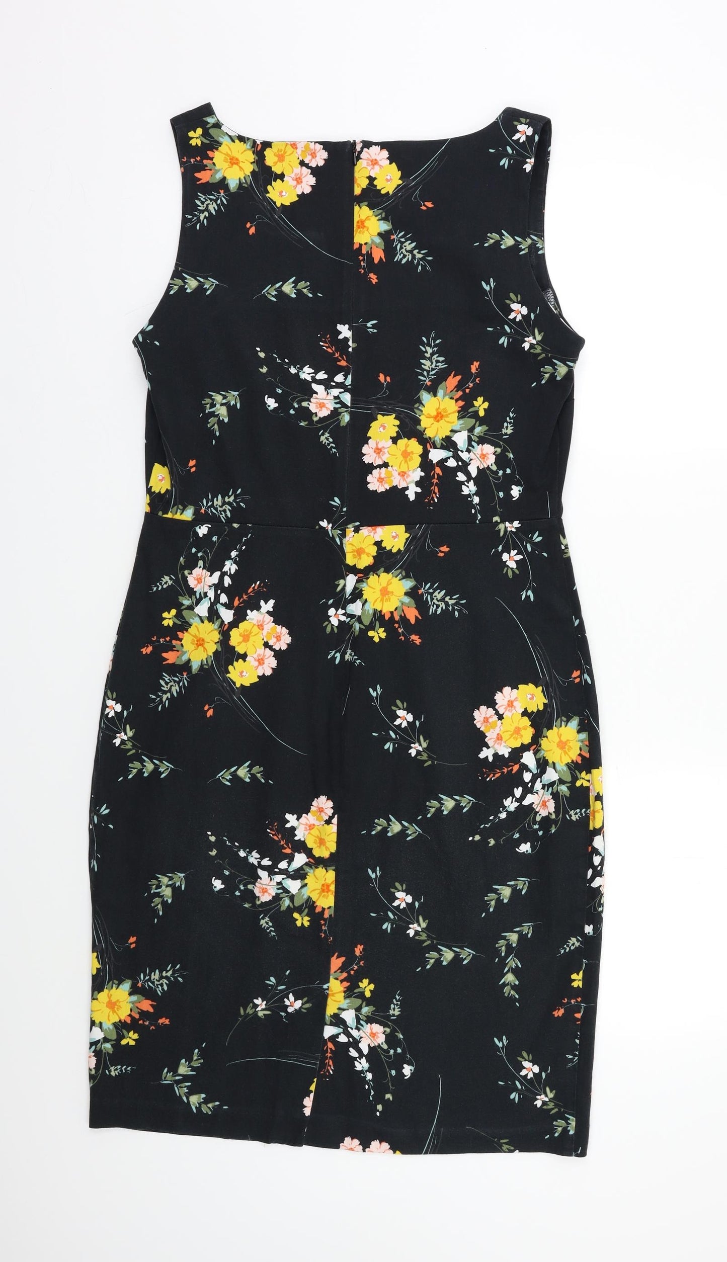George Womens Black Floral  Pencil Dress  Size 14