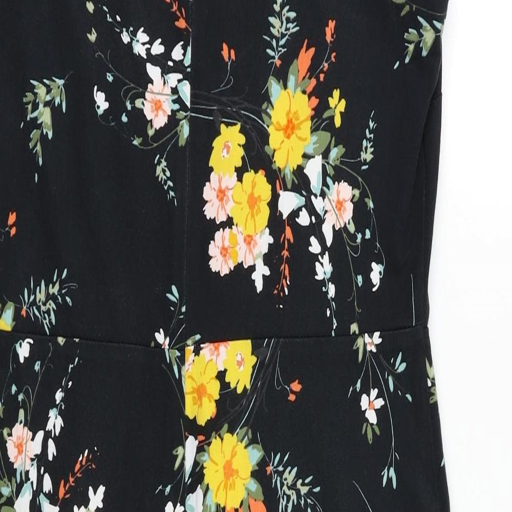George Womens Black Floral  Pencil Dress  Size 14
