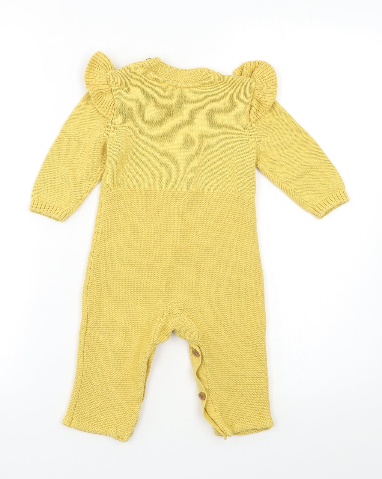 Mothercare Baby Yellow   Babygrow One-Piece Size 6-9 Months