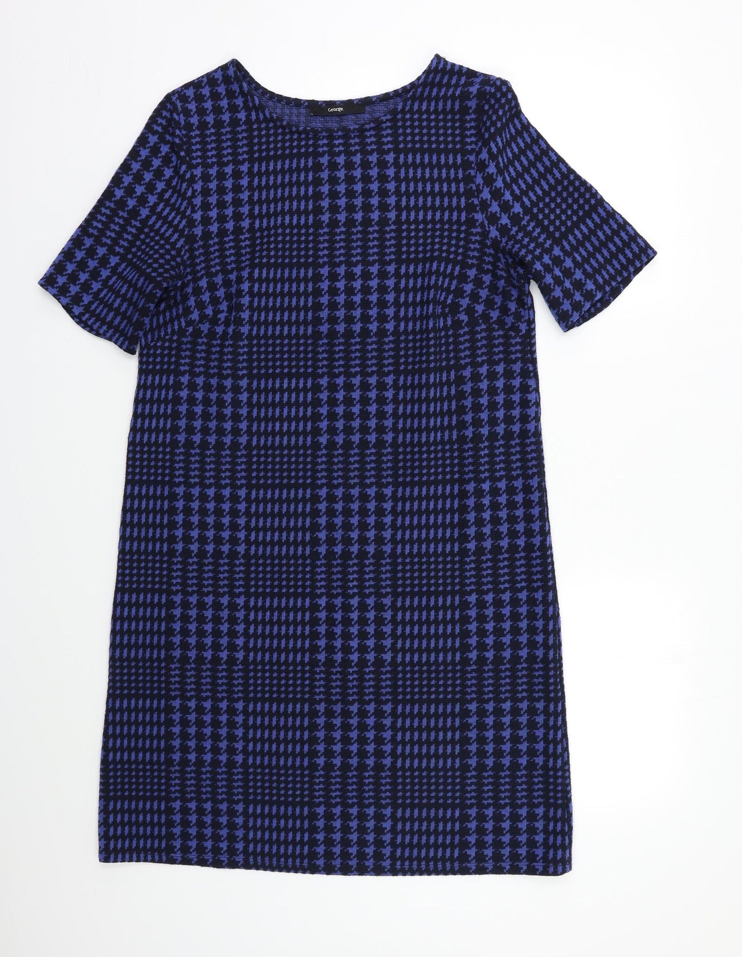 George Womens Blue Geometric  Pencil Dress  Size 12