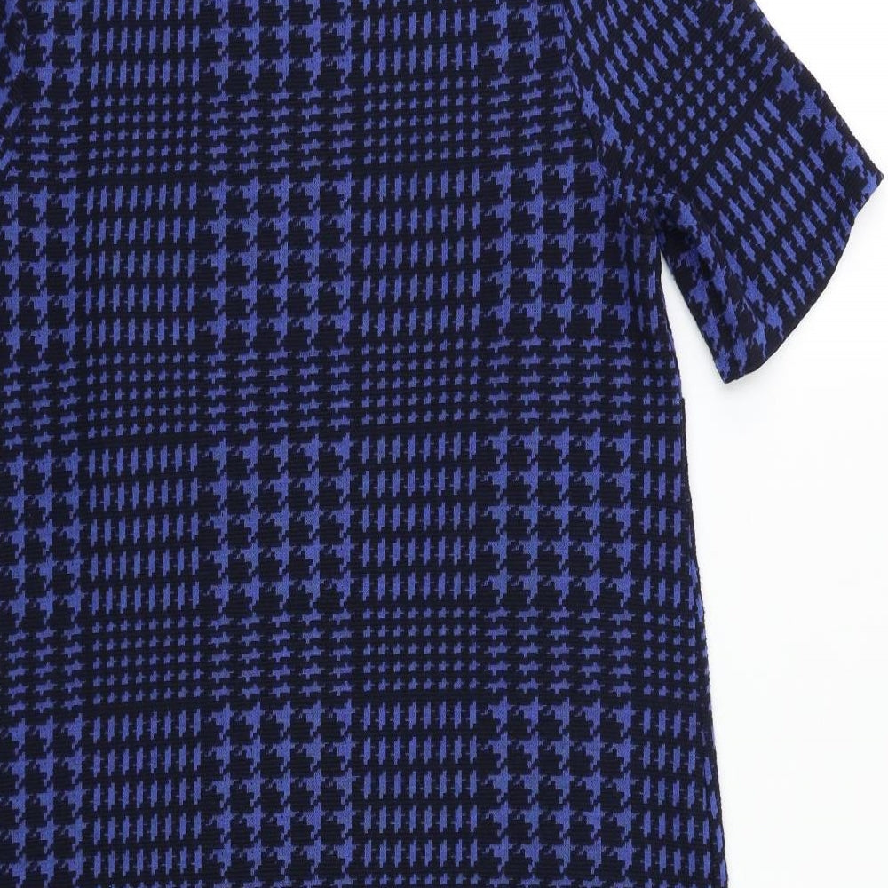 George Womens Blue Geometric  Pencil Dress  Size 12