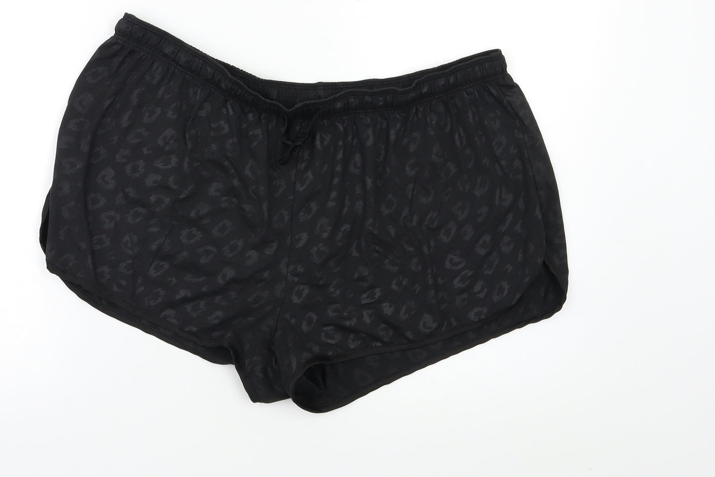 Primark Womens Black Animal Print   Pyjama Pants Size L