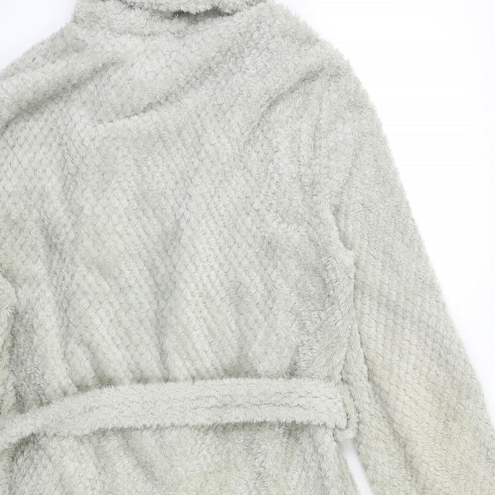 PRETTYLITTLETHING Womens Grey   Kimono Robe Size S