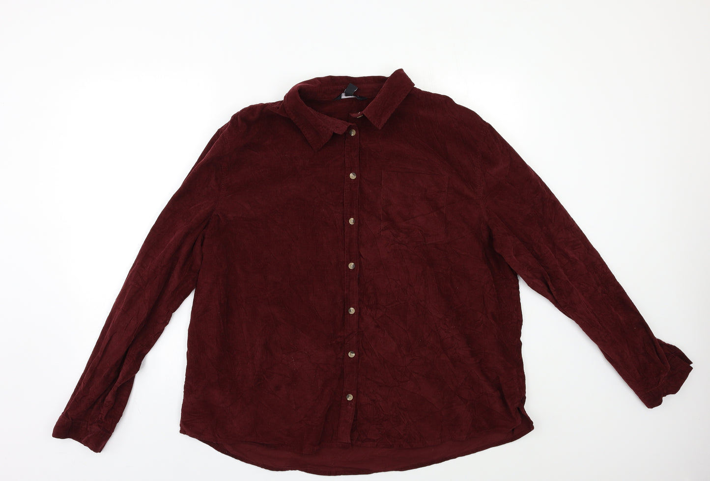 New Look Womens Purple   Basic Button-Up Size 18