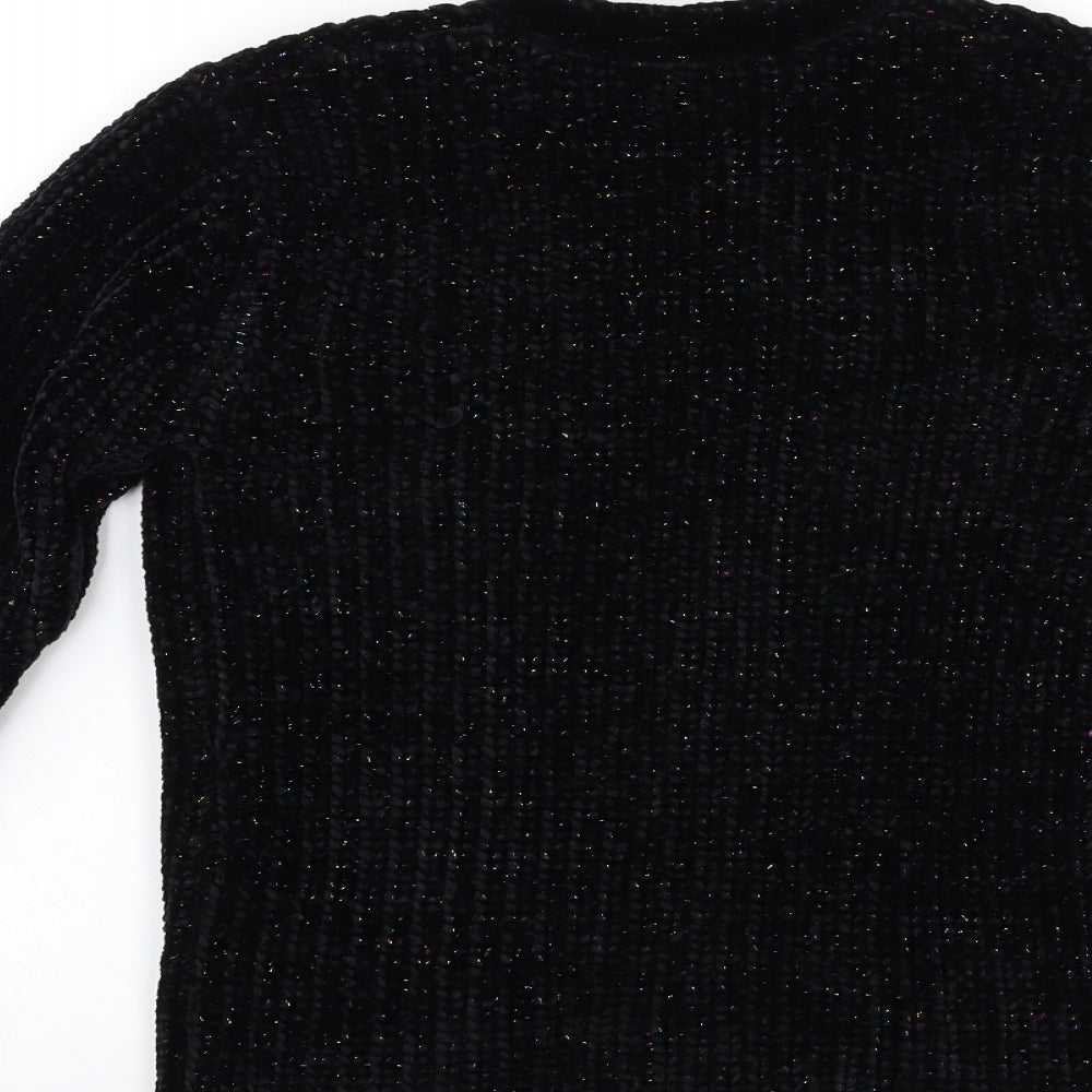George Girls Black   Cardigan Jumper Size 9-10 Years