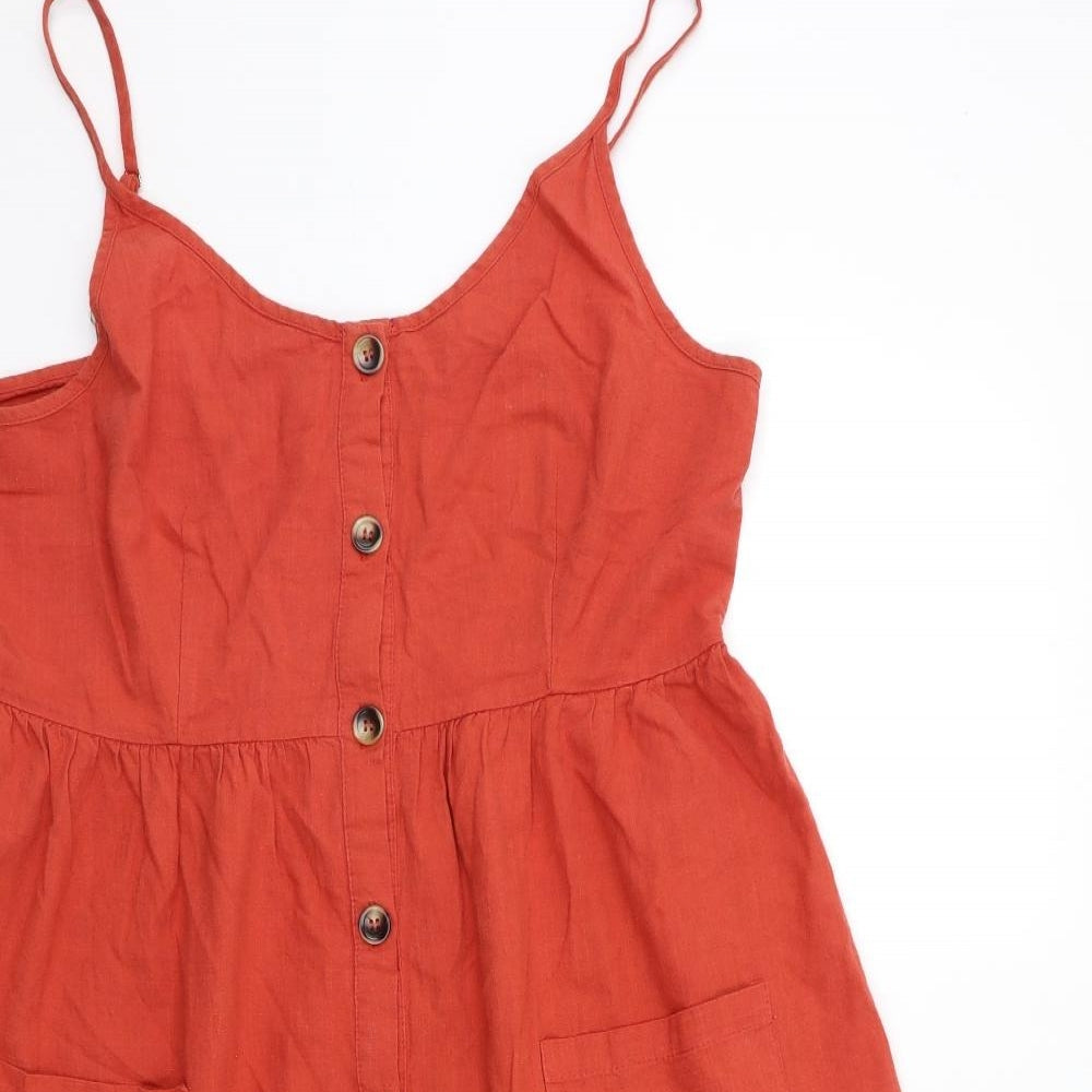 SheIn Womens Orange   Fit & Flare  Size L