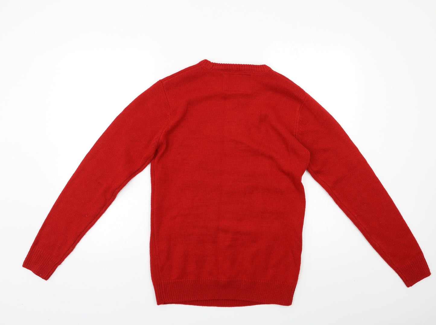 Cedar Wood State Mens Red   Pullover Jumper Size XS  - Xmas jumper