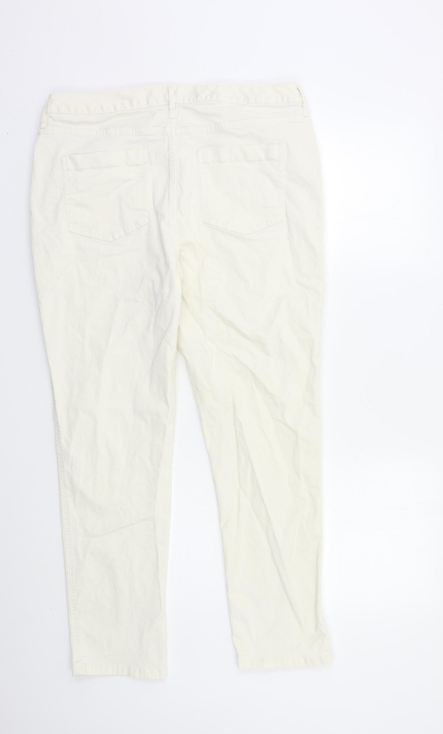 F & F Womens White   Skinny Jeans Size 16 L26 in