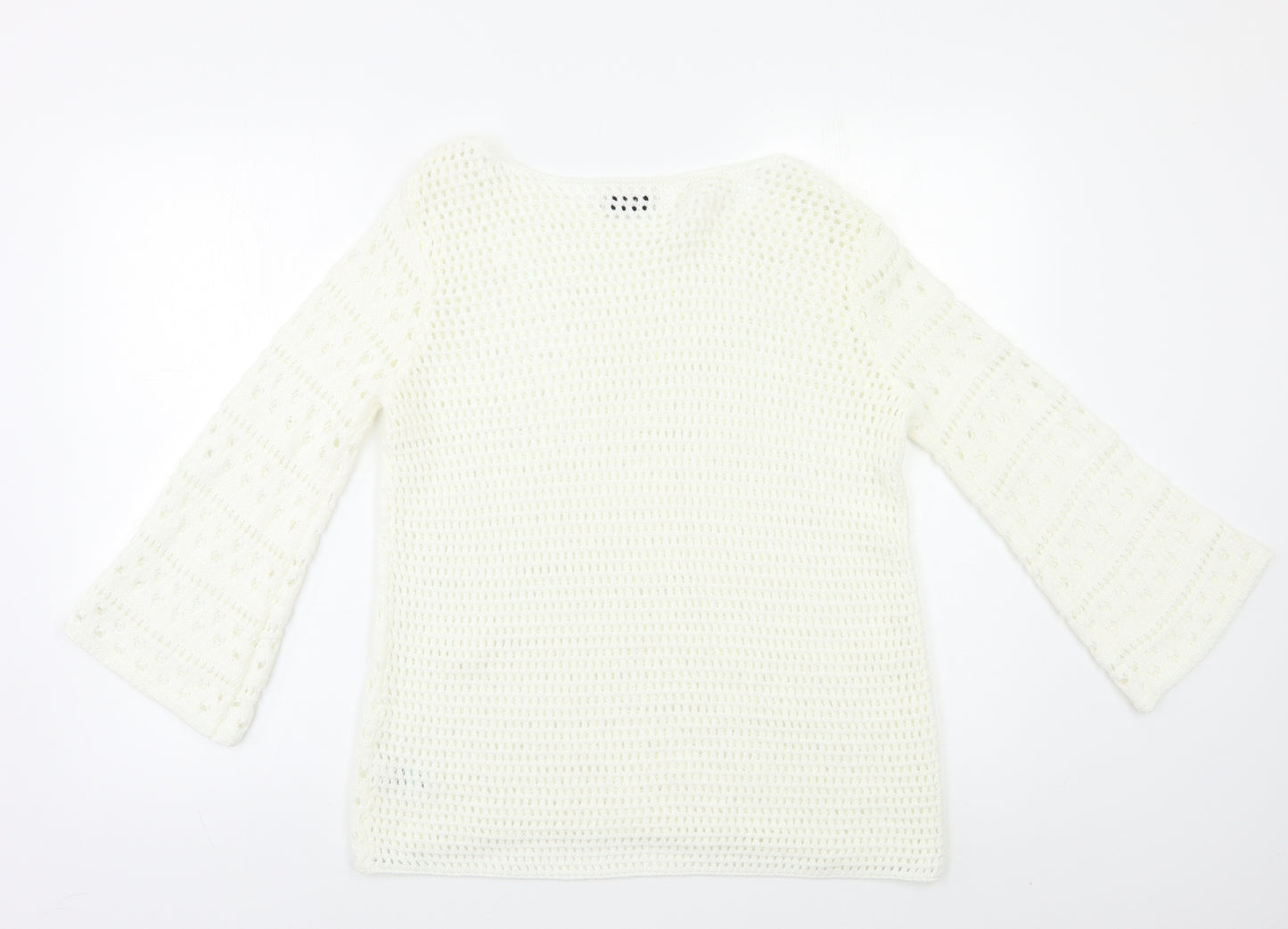 Papaya Womens White   Pullover Jumper Size S