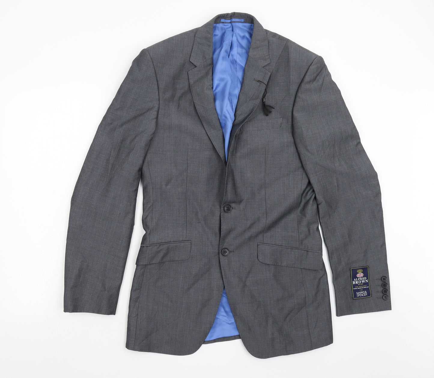 M&S Mens Grey   Jacket Blazer Size 36