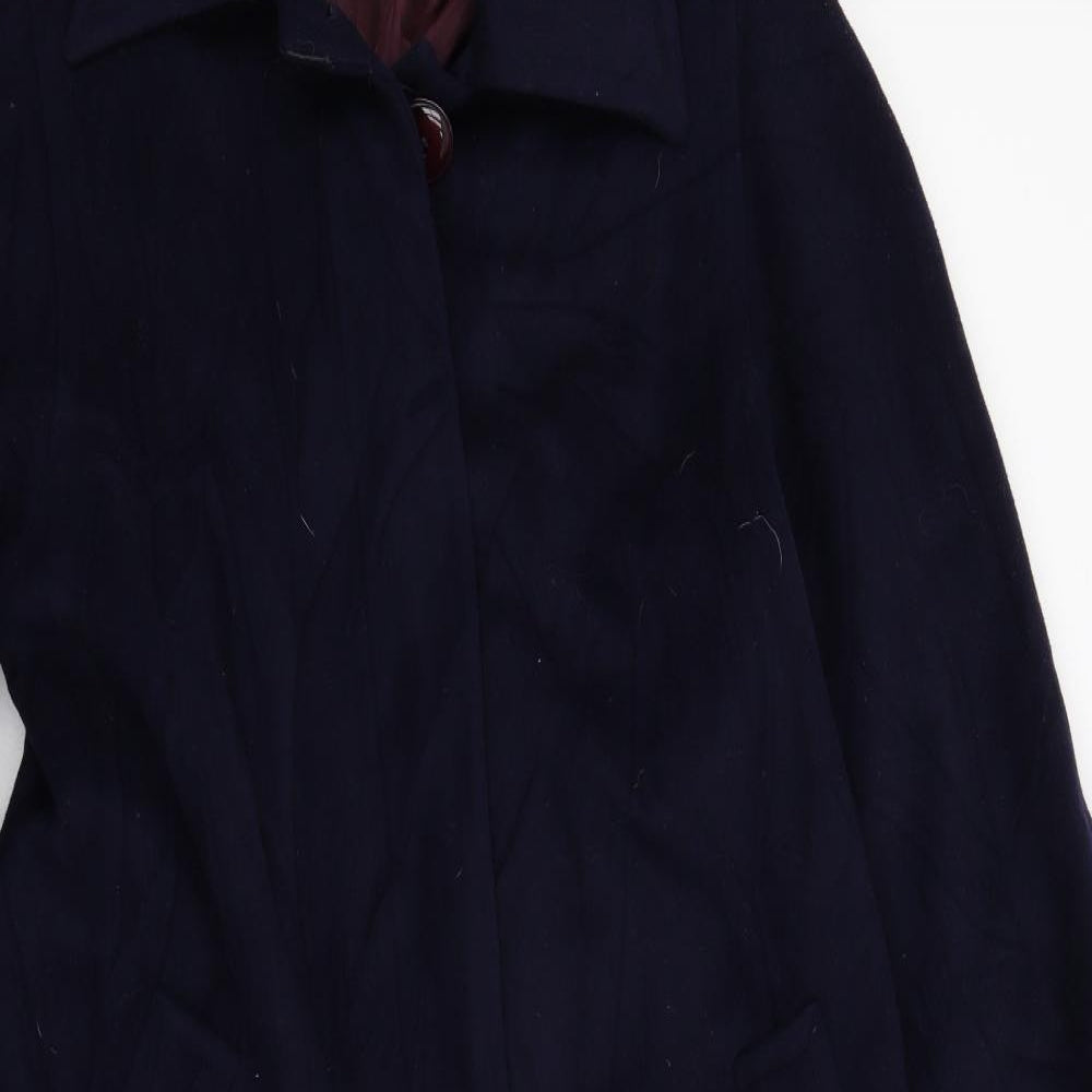 Liberty Womens Blue   Overcoat Coat Size L