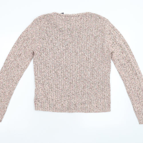 Liz Claiborne  Womens Pink  Knit Pullover Jumper Size S