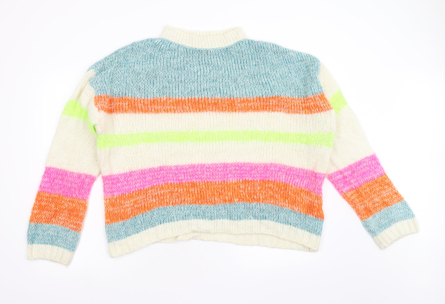 Primark Womens Multicoloured  Knit Pullover Jumper Size XL