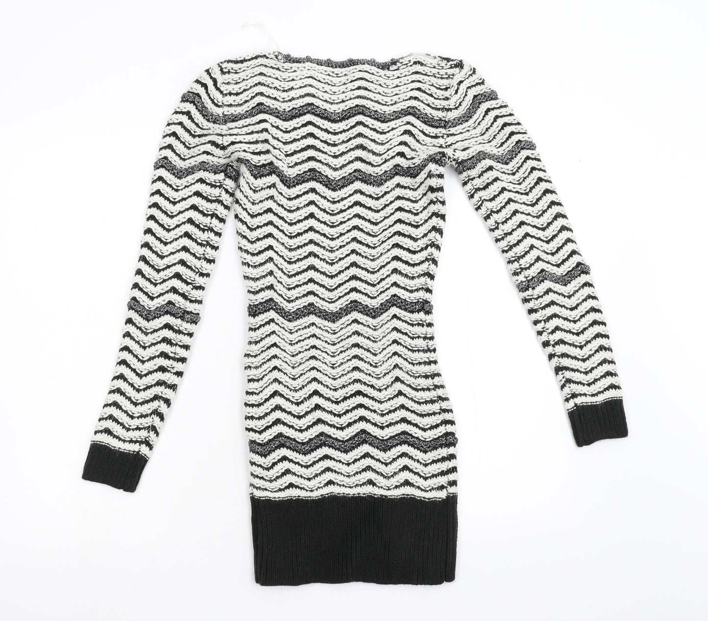 Jane Norman Womens Multicoloured Striped Knit Pullover Jumper Size 6