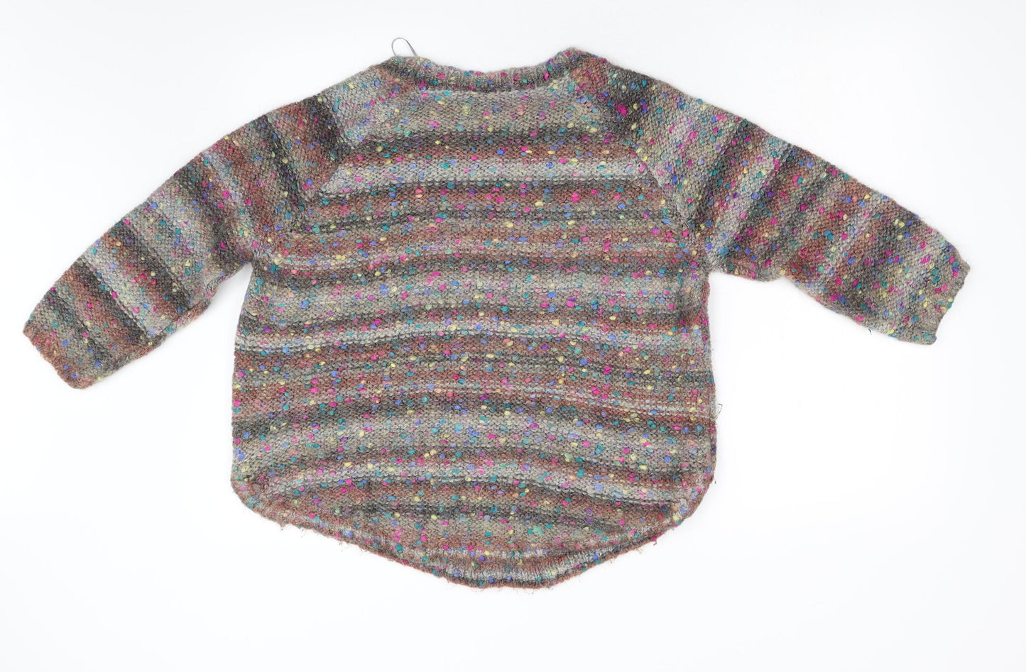 Indigo Womens Multicoloured  Knit Pullover Jumper Size 16