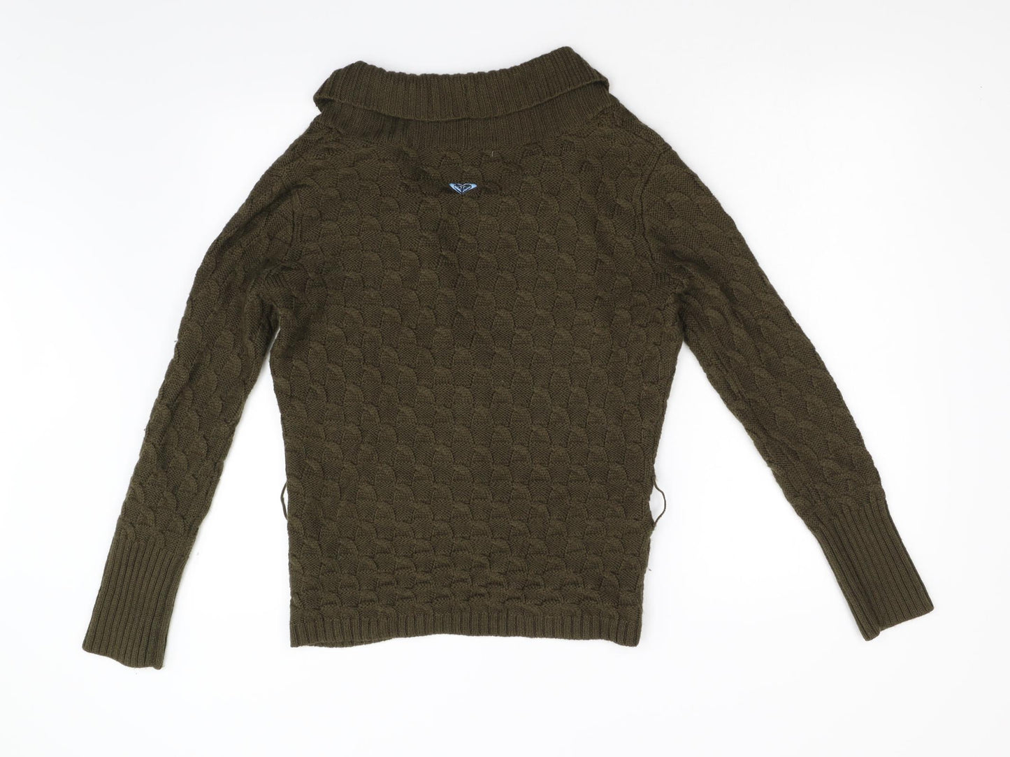 ROXY Womens Brown  Knit Cardigan Jumper Size S