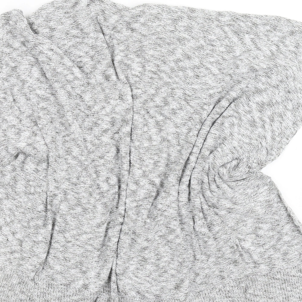 M&S Womens Grey  Knit Wrap Jumper One Size