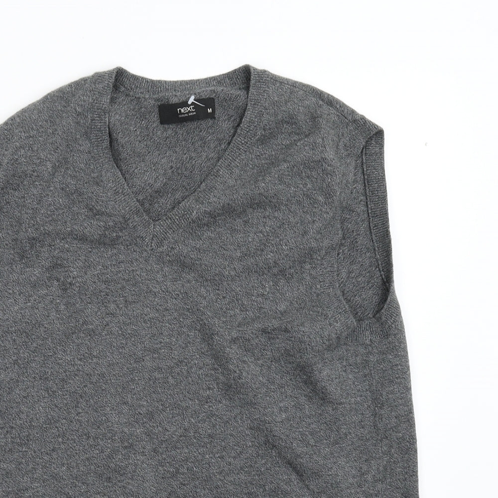 NEXT Mens Grey  Knit Vest Jumper Size M