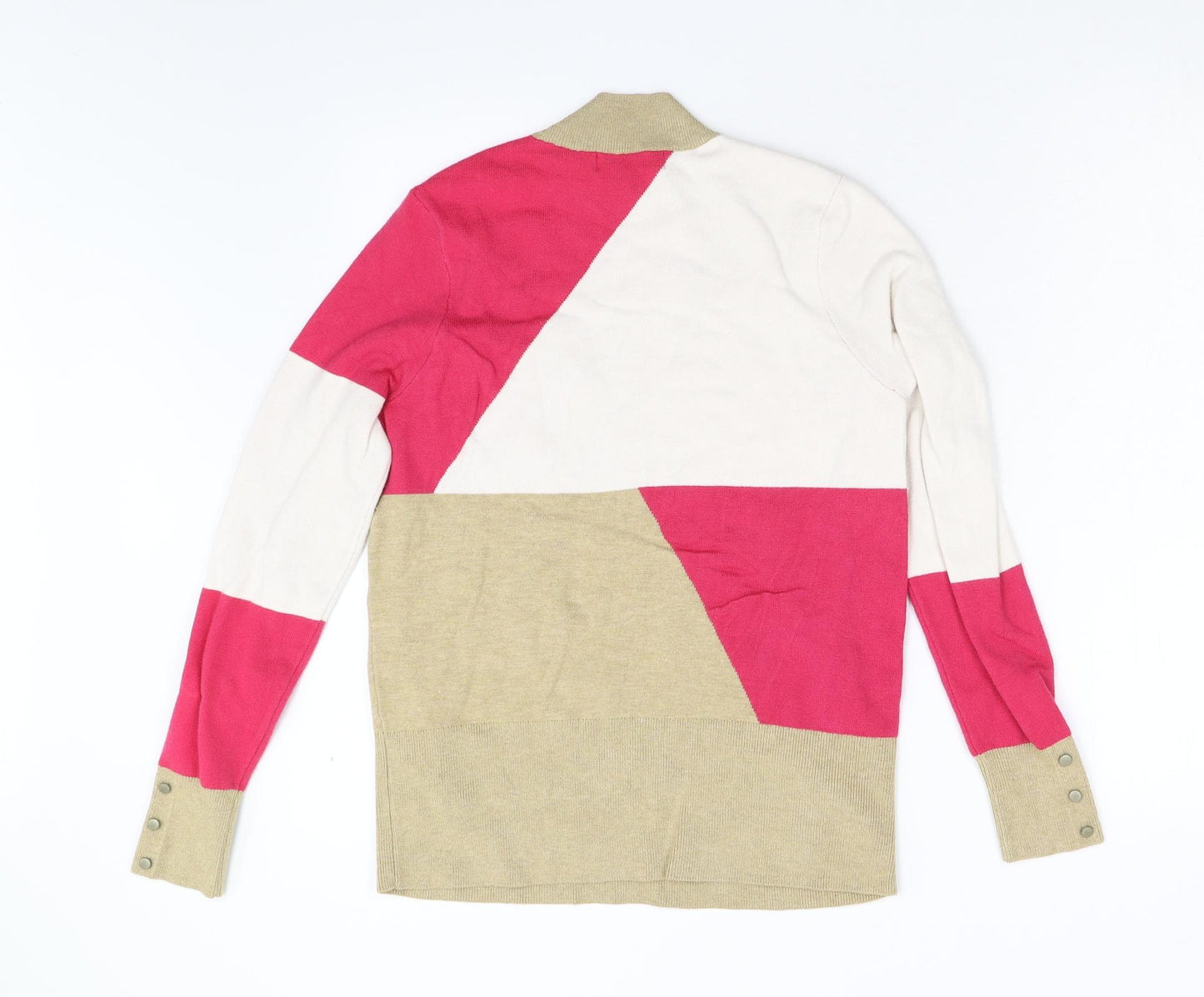 M&S Womens Multicoloured  Knit Pullover Jumper Size 14