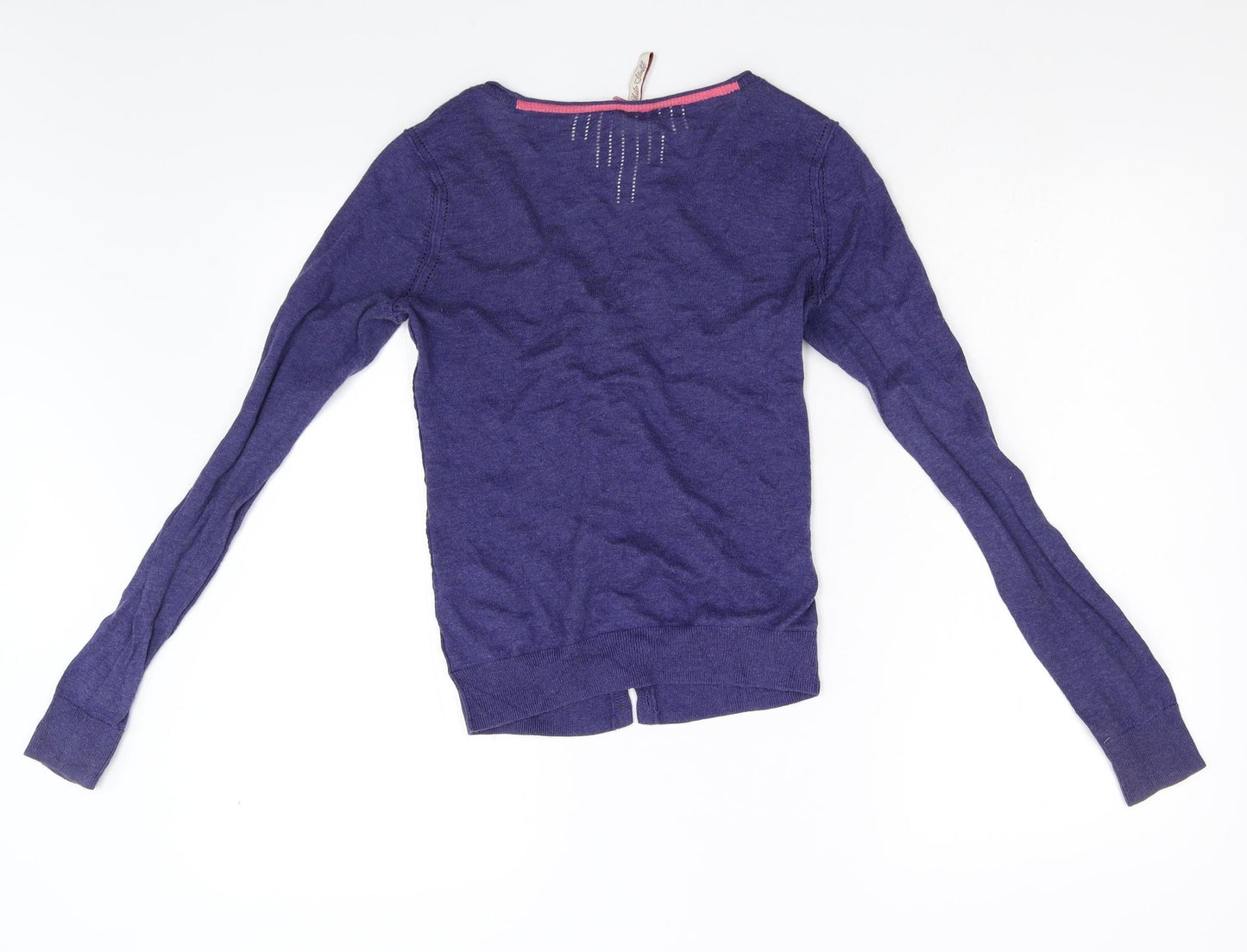 White Stuff Womens Blue  Knit Cardigan Jumper Size 8