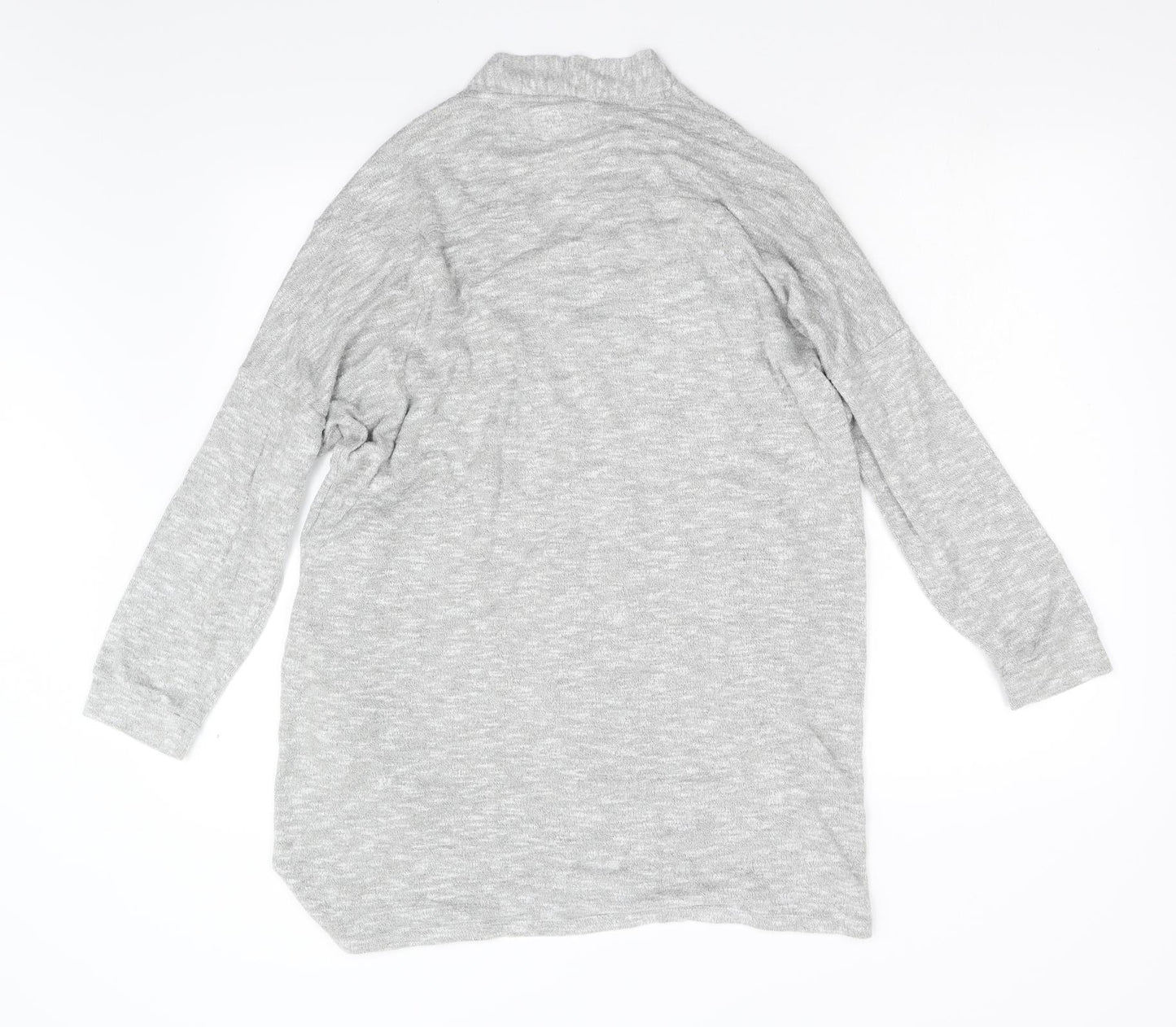 Matalan Womens Grey Solid Terry Top Robe Size M