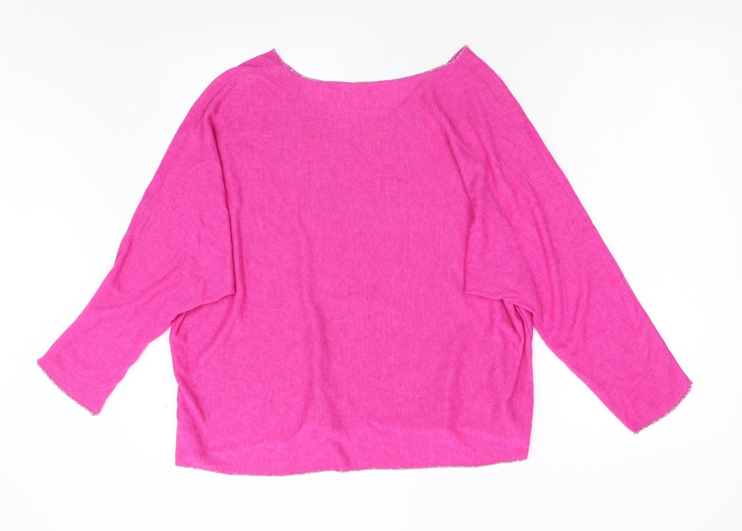 Preworn Womens Pink  Knit Pullover Jumper Size M