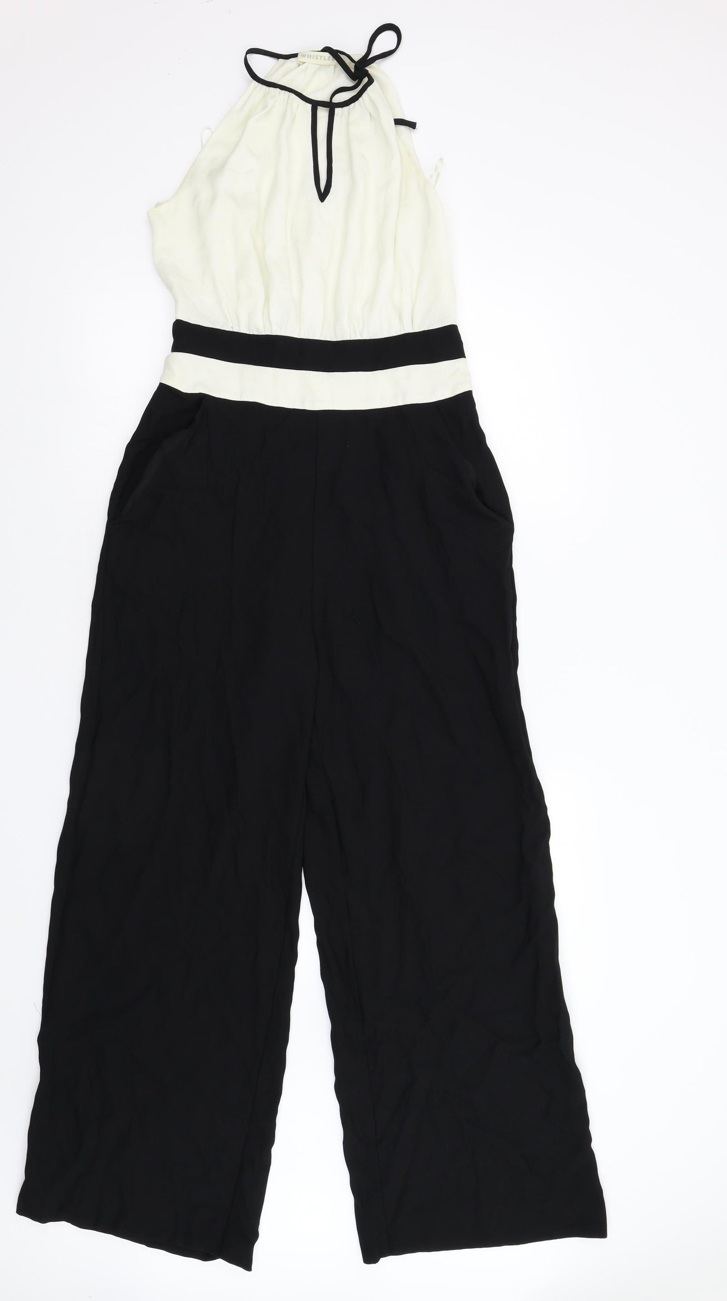 Whistles Womens Black   Jumpsuit One-Piece Size 10 L30 in
