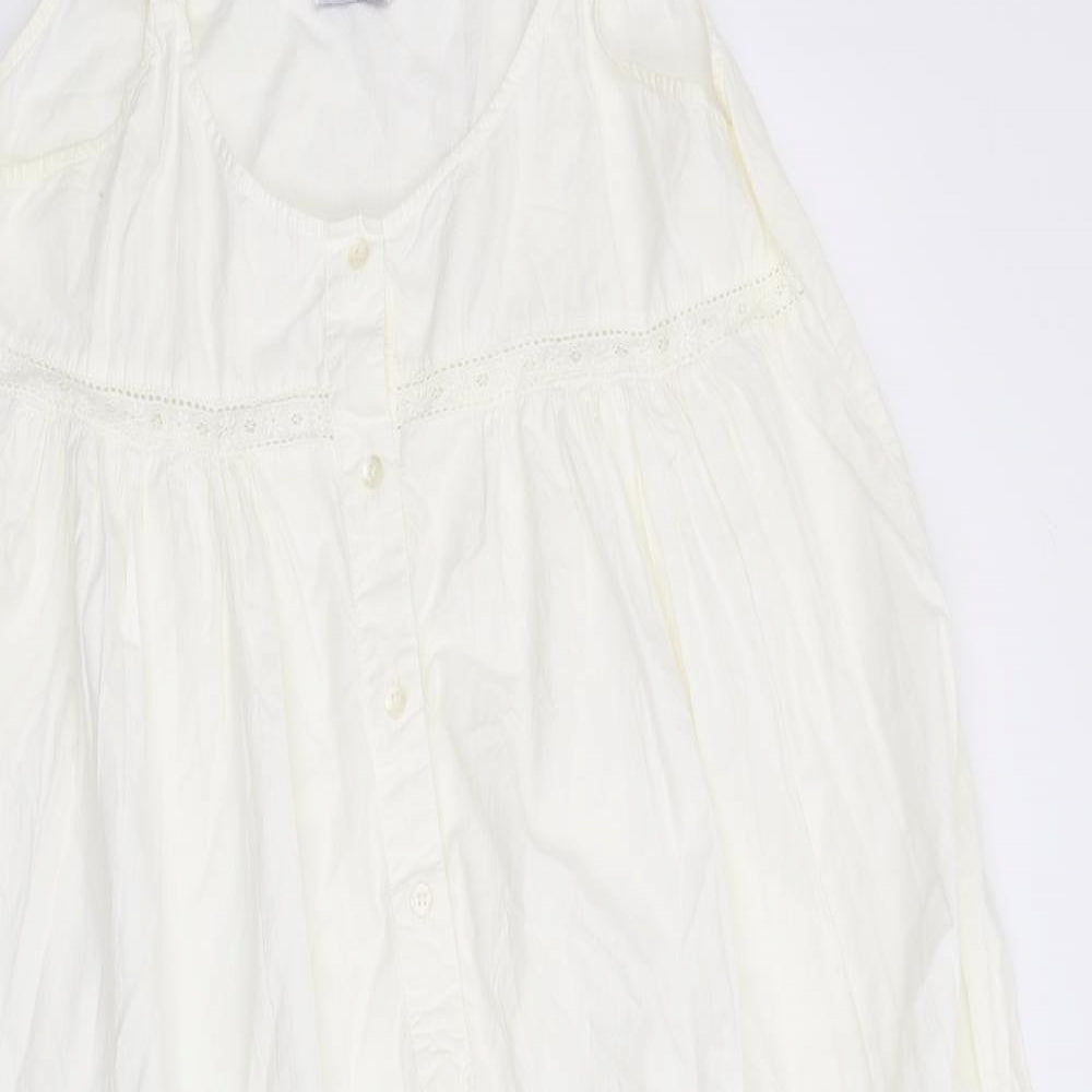 Petal Womens Ivory    Nightshirt Size M